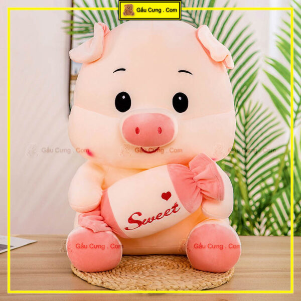 Gau bong heo hong om keo baby cute GY0017 PIG 4