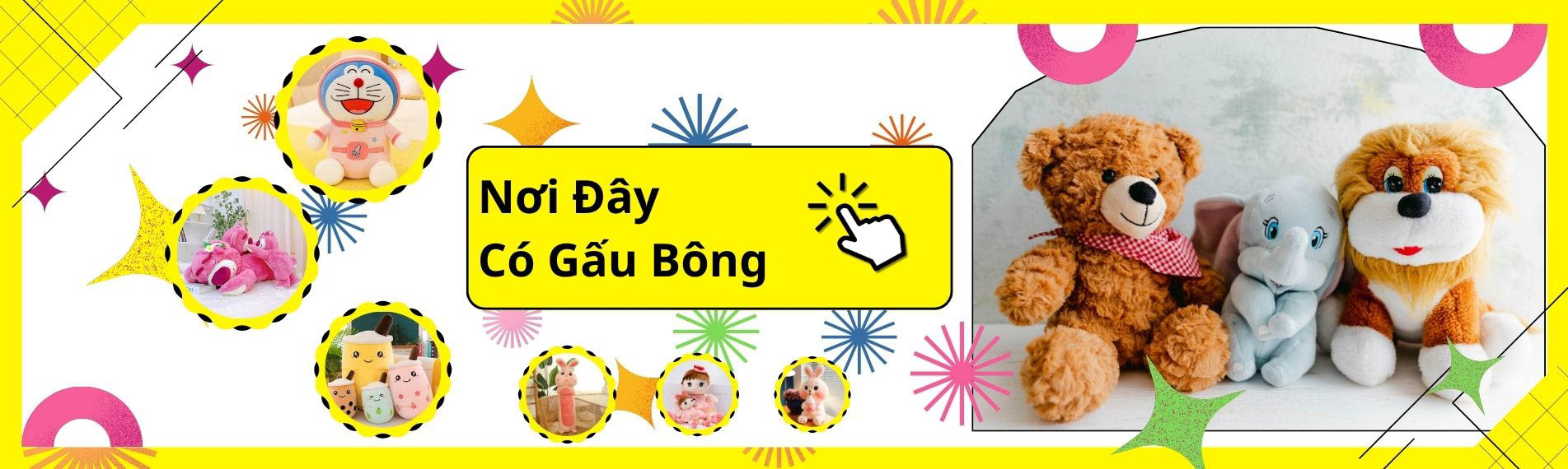 noi-day-co-gau-bong-banner-trang-chu-gau-cung