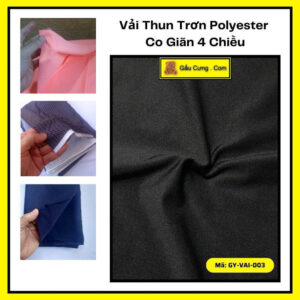 Vải Thun Trơn Polyester Co Giãn 4 Chiều Siêu Bền Khổ 1m x 1m6 (1m7) | Vải Thun Poly | GY-VAI-003